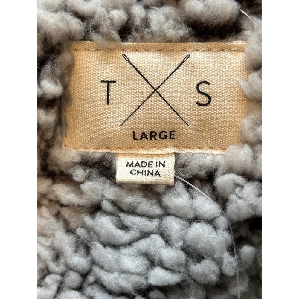 Francesca's T S By Thread & Supply Sherpa Vest Women's Size L, Pockets - Picture 4 of 6
